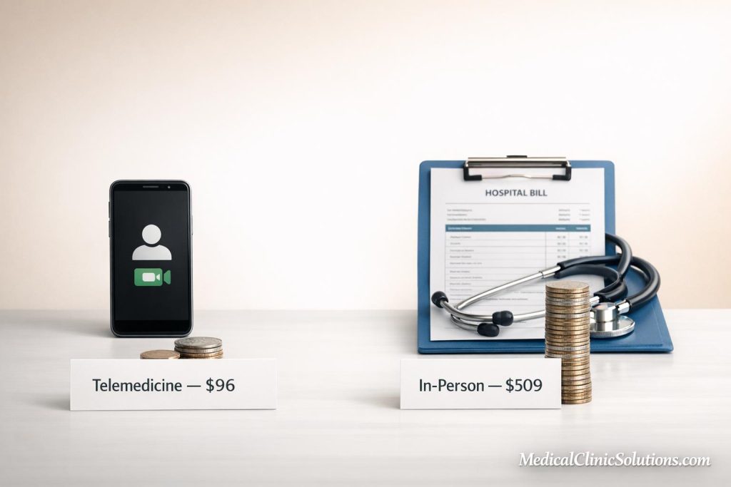 Telemedicine vs In-Person Visits: Cost Comparison