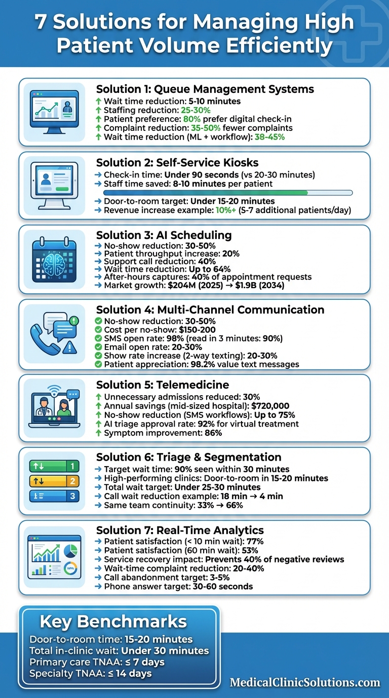 7 Solutions for Managing High Patient Volume: Key Statistics and Benefits